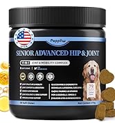 POPPAW Senior Advanced Joint Supplement for Dogs – 17-in-1 Glucosamine for Dogs with Chondroitin ...