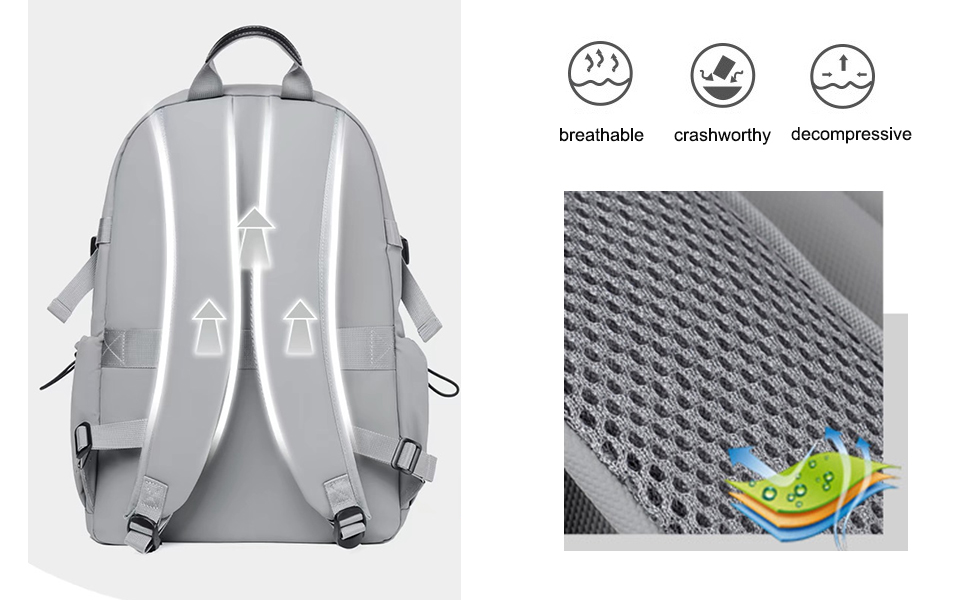 laptop backpack breathable