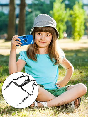 dual shoulder leather camera strap