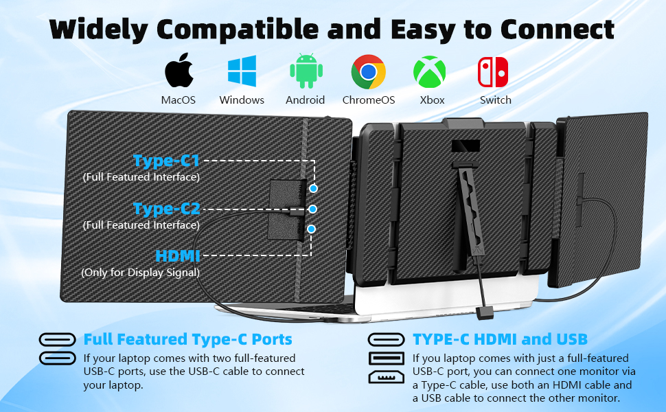 triple laptop screen extender