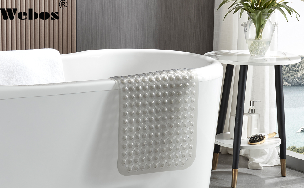 os Shower Bath Mat Non Slip 310 Suction Cups Bathtub