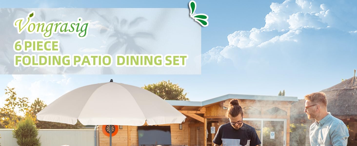Folding Patio Dining Set