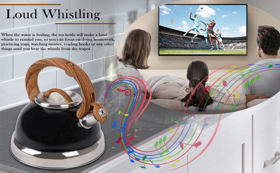 GGC 3L Tea Kettle for Stove Top, Loud Whistling Tea Kettles