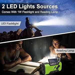 Flashlight radio with reading lamp