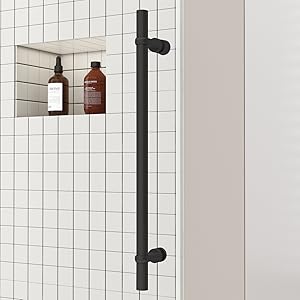 Sunrosa Frameless Double Sliding Shower Door 56 1/8