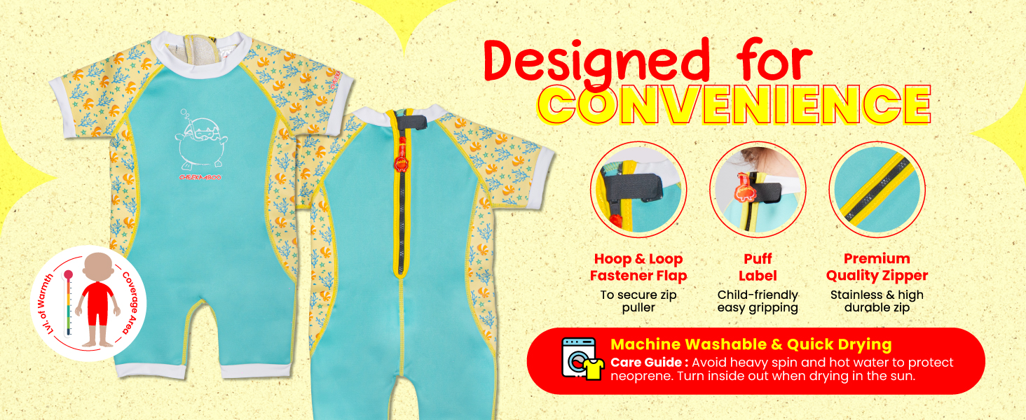 baby toddler neoprene wetsuit UPF50 swimsuit keep warm sunsuit swimming lesson