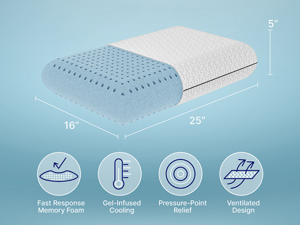 Memory foam pillow