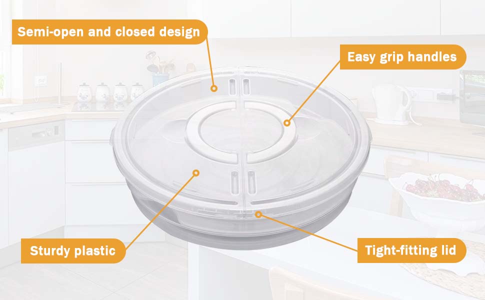 GSPNGFGI 2 Pack 12inch Pie Carrier With Lid And Handle