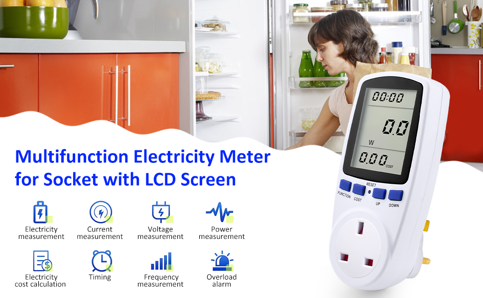 Diymore Power Meter Plug,Energy Monitor Watt Meter,Electricity Usage