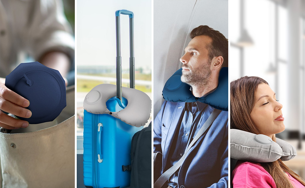 Oreiller Gonflable en Forme de U