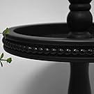 modern farmhouse solid black beaded tier tray