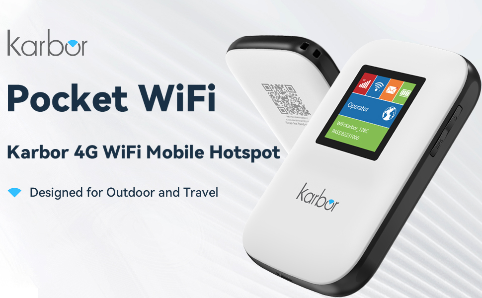 Mobile WiFi Hotspot for Travel Portable WiFi Hotspot for Outdoor Pocket Hotspot Device 4G for Trips