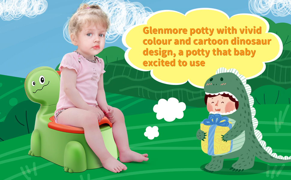 Potty Toilet Potties Training Chair Baby Kids Boys Girls Toddler Dinosaur Urinal Pot Comfortable