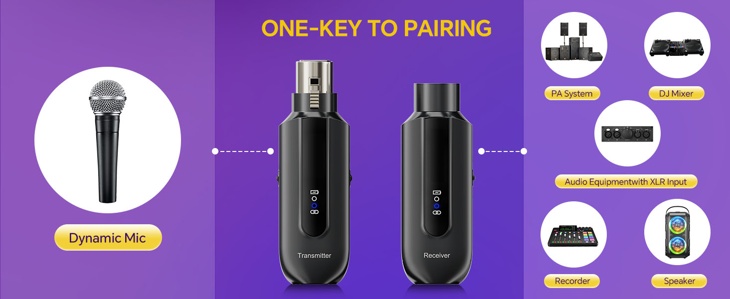 wireless mic adapter
