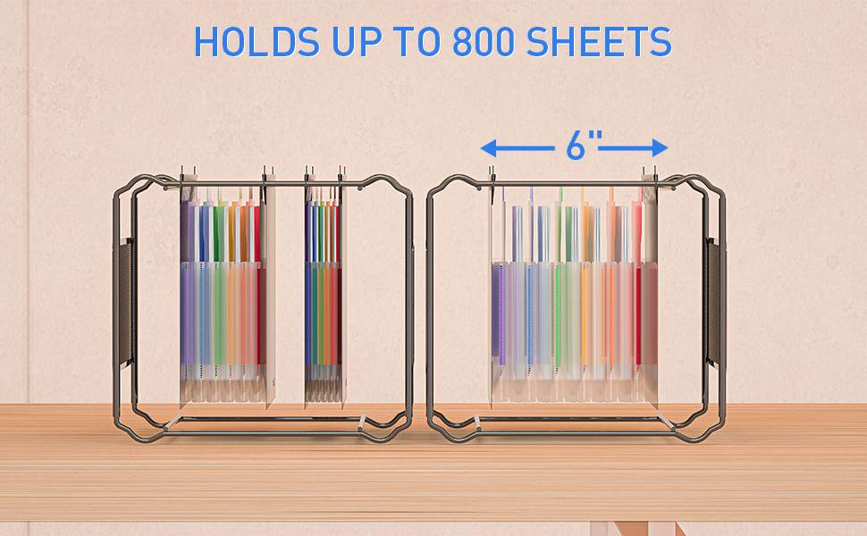 Heltrappe Plastic Expanding Hanging File Folders for