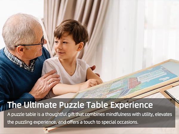 Adjustable Puzzle table