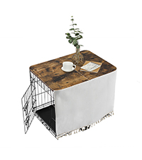 アーモンドペットビニールカバー Amazon.com: VIE DE AMAN Dog Crate Topper Wood for 48 42 36