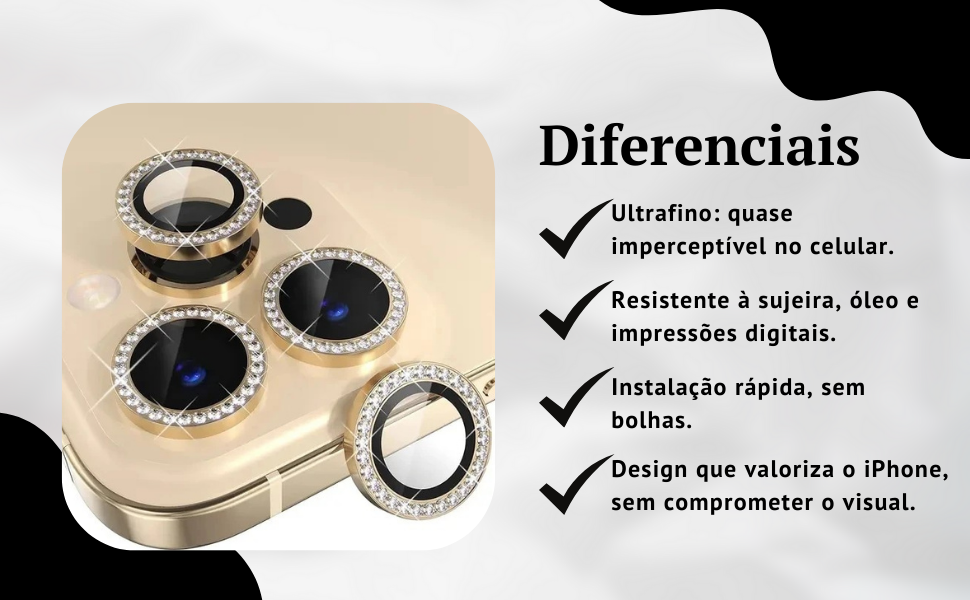 Diferenciais da Lente com Strass