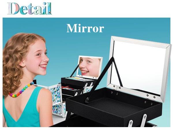 Amazon.com : FRENESSA Makeup Case Train Case Portable Kids Makeup