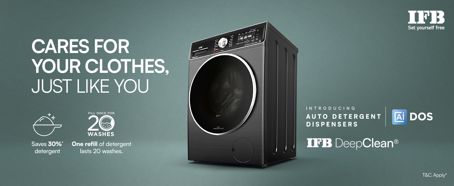 front load,washing machine,front load washing machine,ifb washing machine, Auto deterget dispenser