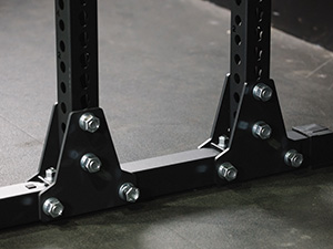 titan fitness squat rack with j hooks and pull up station