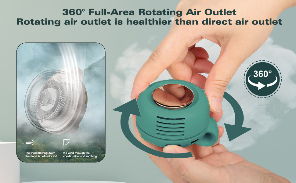 clip fan for shirt，portable silent mini bladeless electric fan