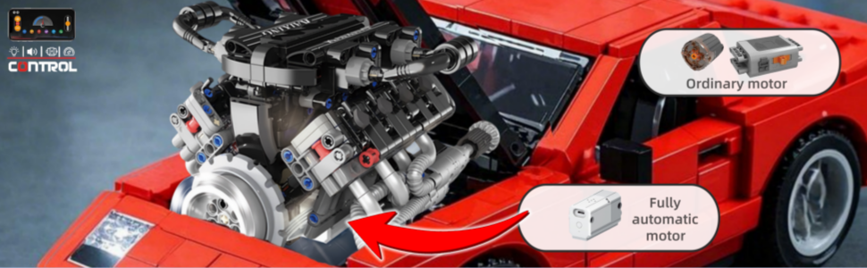 Fully automatic long-range engine building block model