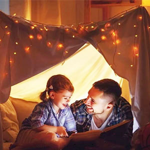 warm white led string lights indoor
