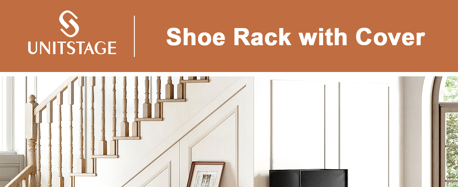 Shoe Rack, 3 Tier Shoe Storage Cabinet with Door 12 Pair Plastic Shoe Shelves Organizer