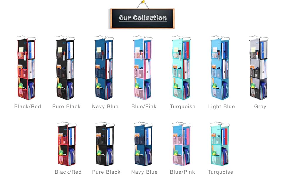 Abra Company 3 Shelf Hanging Locker Organizer for School