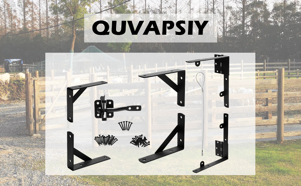 Gate Hardware for Gate Corner Brace Bracket, AntiSag Door