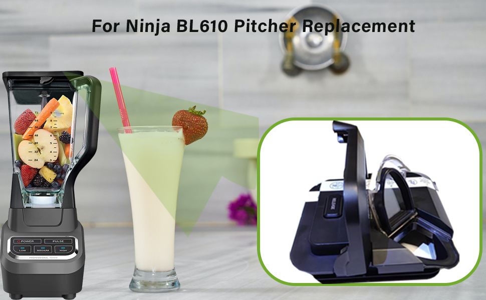 BL610 Lid Replacement Fit for Ninja Blender, Replaces (NEW