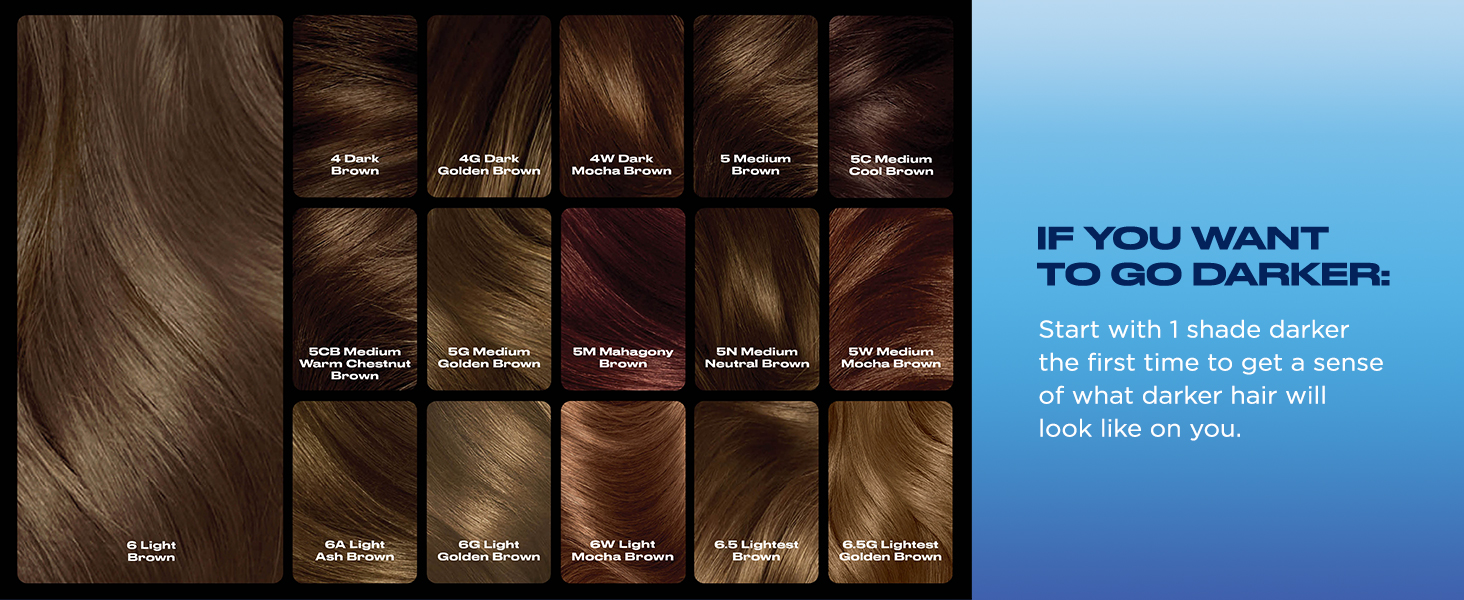 CLAIROL Nice'n Easy permanent hair color for Brown shades 