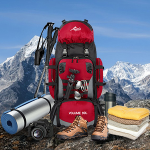 90L  Large Camping Hiking Backpack 