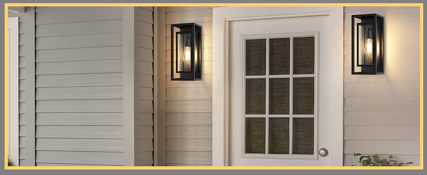 Porch Light Matte Black Wall Sconce