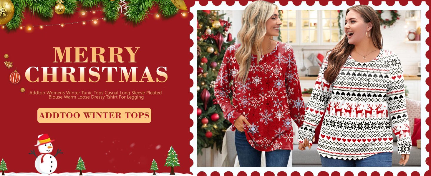 Addtoo Womens Fall Tunic Tops Casual Long Sleeve Pleated Blouse Dressy Tshirt