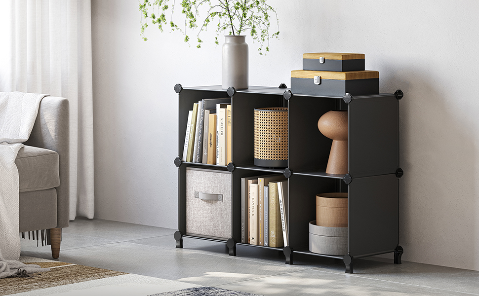 SONGMICS 6-Cube Modular Storage Organizer - Versatile And Sturdy