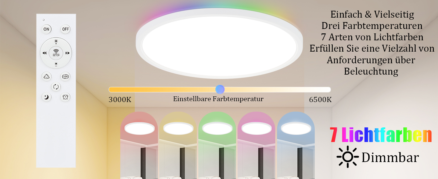 led deckenleuchte dimmbar