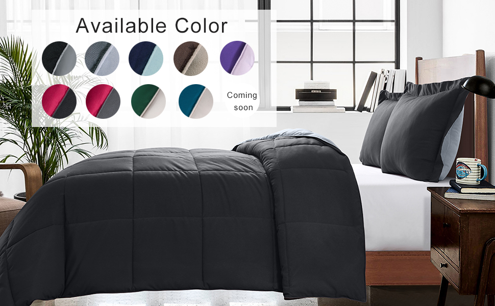 Homelike Moment Lightweight Comforter Set Twin Reversible