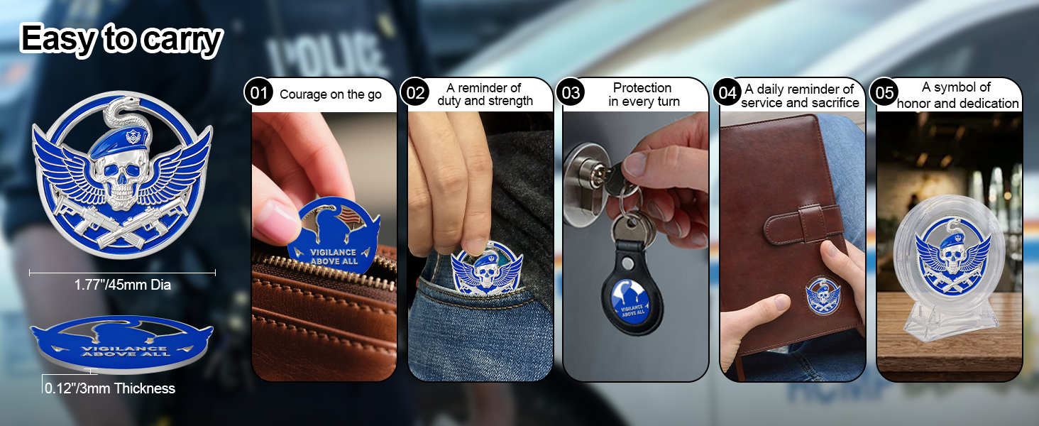 police challenge coin