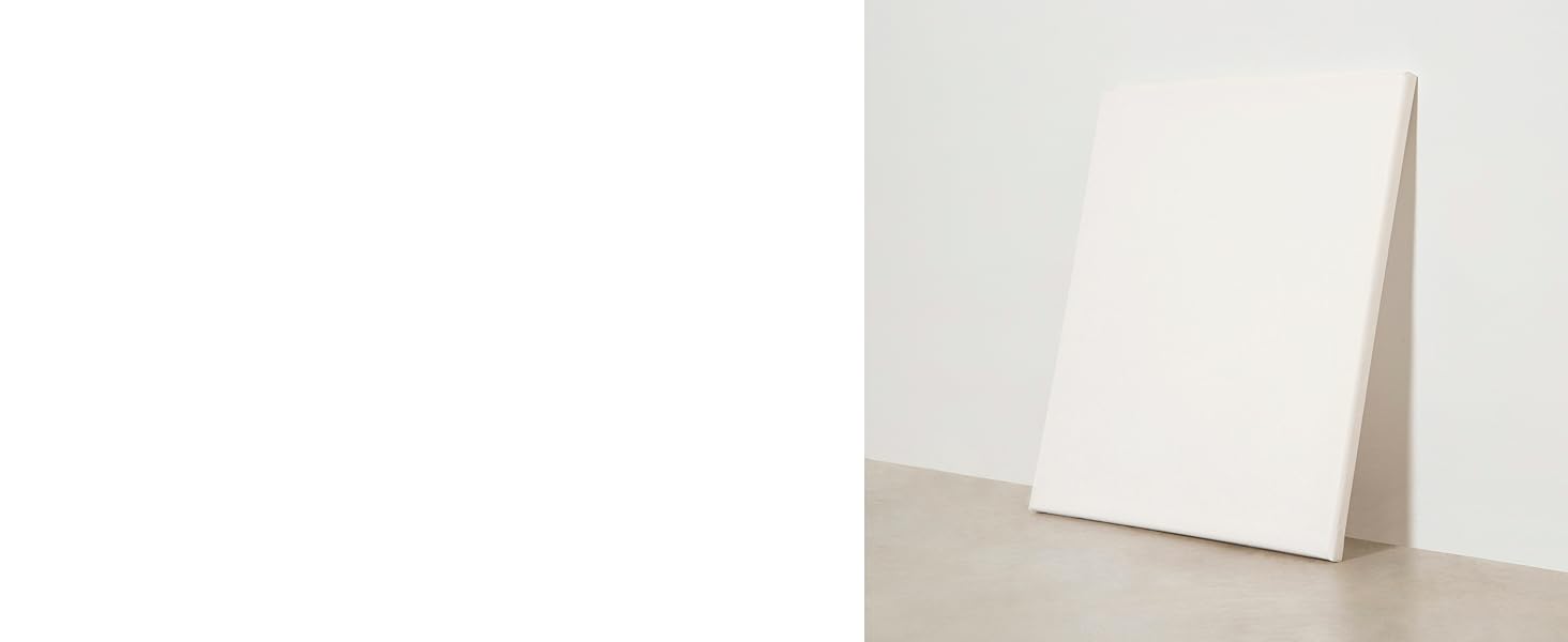 Elan Cotton Canvas Panels 40x40 CM, 6Pack Canvas Boards for Painting