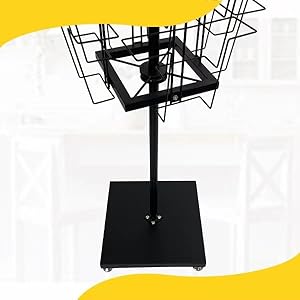 Rotating magazine rack stand