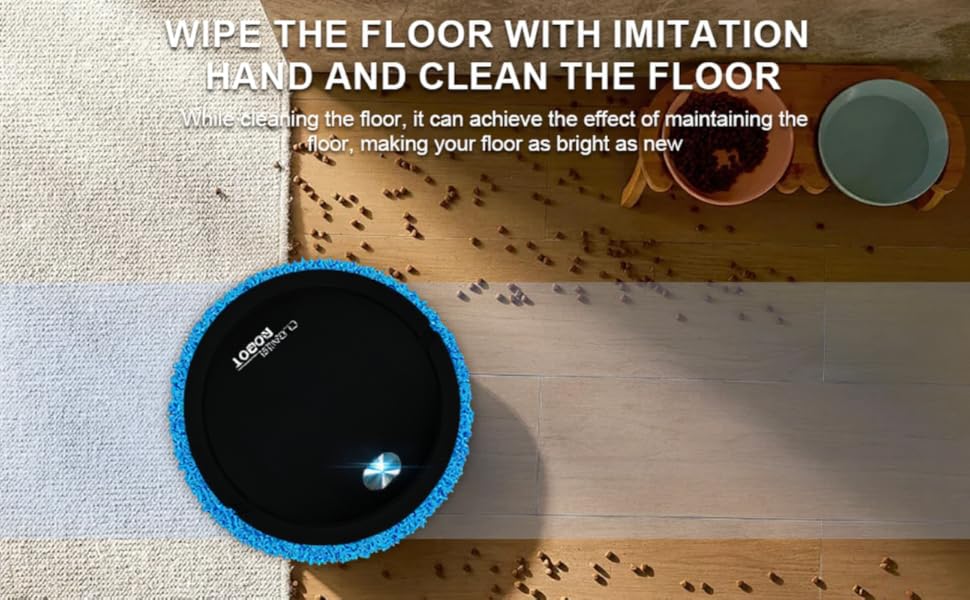 WIPE THE FLOOR WITH IMITATION HAND AND CLEAN THE FLOOR