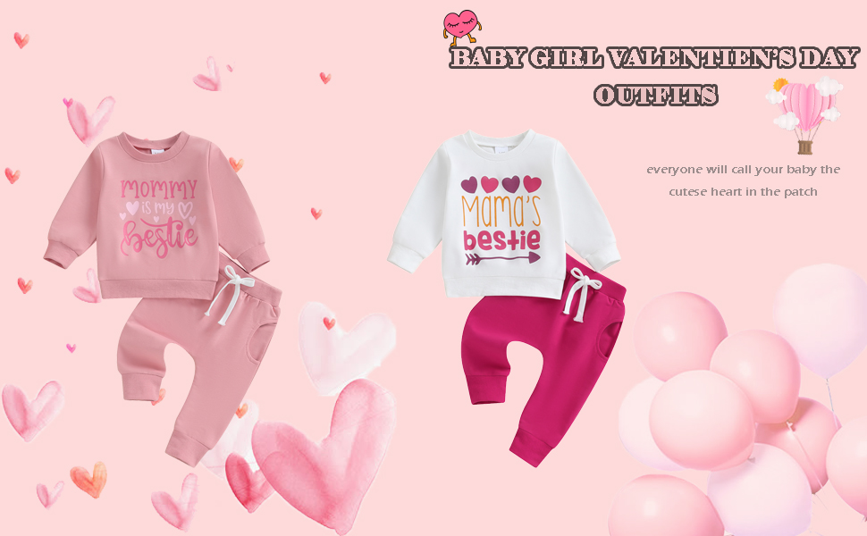 baby valentines day tracksuit