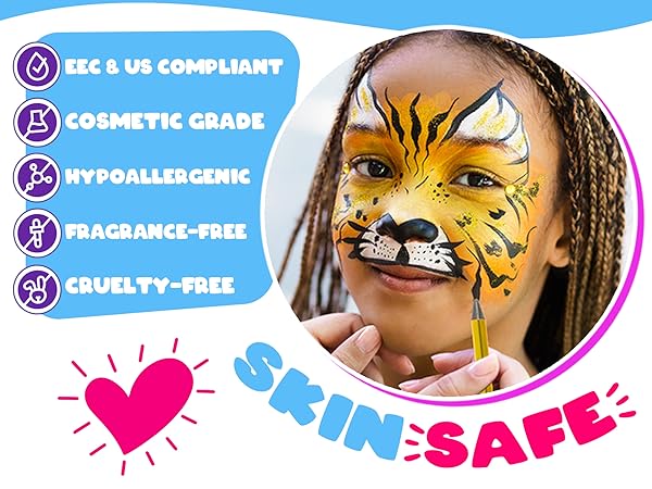 face paint kit for kids face painting set childrens paint art facepaint facepainting gift halloween