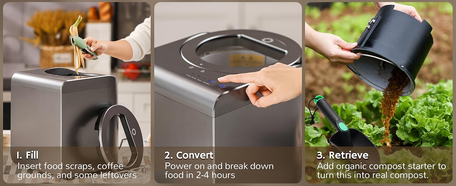 kitchen composter visual cover
