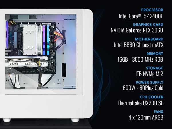 Amazon.com: Thermaltake LCGS Quartz i360 R4 Gaming Desktop