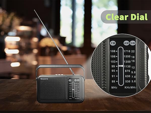 Amazon.com: Radios Portable AM FM Shortwave, Retro Bluetooth
