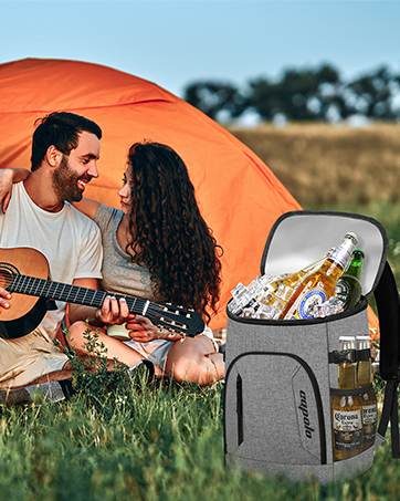 grey cooler backpack