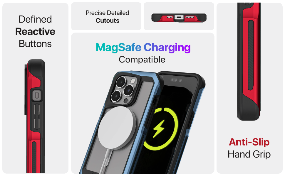 (美品)Ghostek iPhone 14 Pro Max ケース iPhone 14, Plus, Pro, Max Waterproof Case with Belt Clip